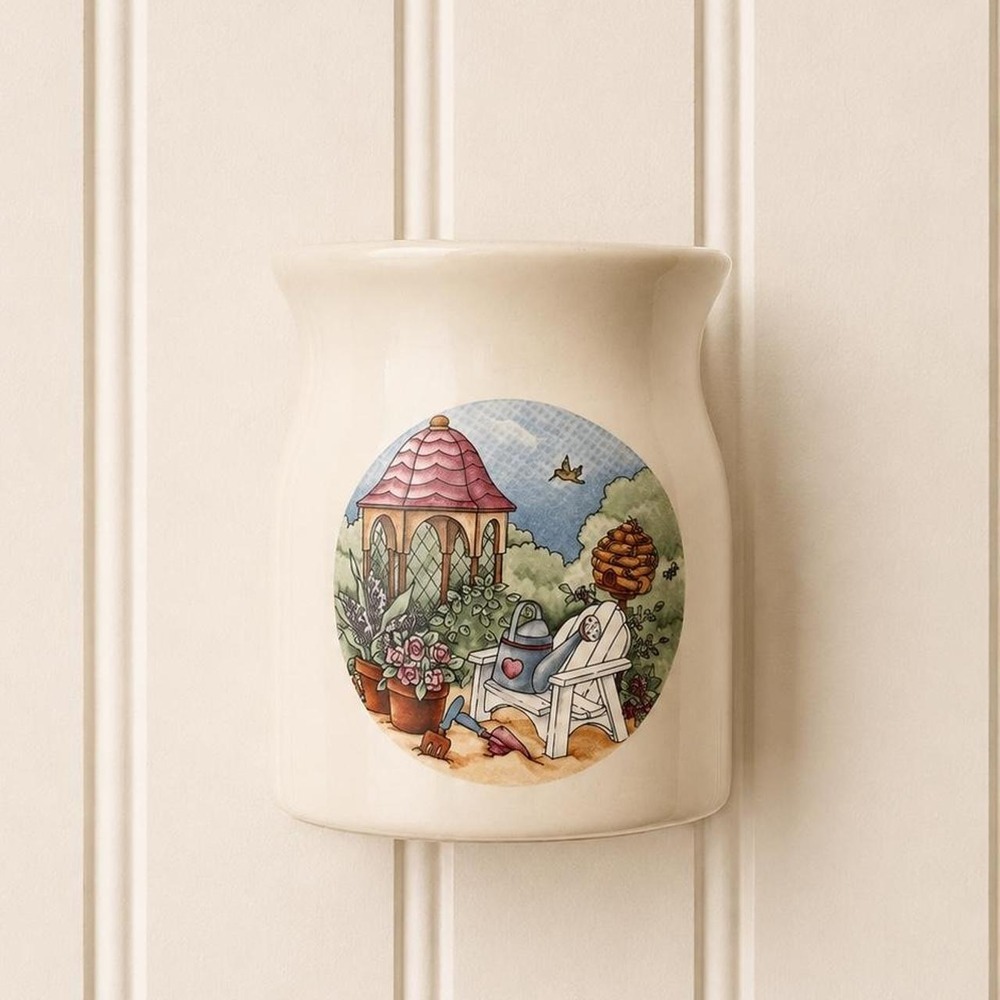 Vintage Cottage Garden Canister